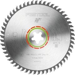 Пильный диск Festool, HW 190x2,6 FF TF54 LAMINATE/HPL 492052 цена и информация | Механические инструменты | pigu.lt