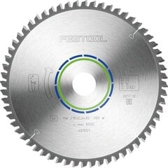Пильный диск Festool, HW 216x2,3x30 W60 ALUMINIUM/PLASTICS 491051 цена и информация | Механические инструменты | pigu.lt