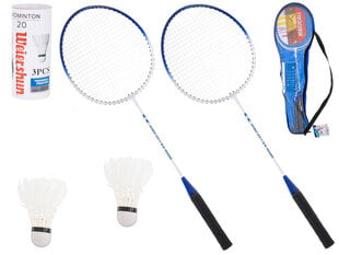 Badmintono raketės su dėklu цена и информация | Бадминтон | pigu.lt