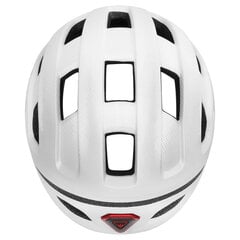 Велошлем Spokey Pointer Speed, со светодиодной подсветкой, белый цена и информация | Шлемы | pigu.lt