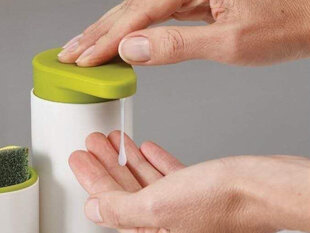 Дозатор мыла Quttin, 2-в-1, для раковин (21,5 x 8 x 20 см) цена и информация | Кухонная утварь | pigu.lt