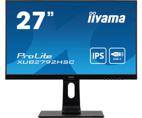 iiyama LED-Monitor ProLite XUB2792HSC-B1 - 68.6 cm (27") - 1920 x 1080 Full HD kaina ir informacija | Iiyama Kompiuterinė technika | pigu.lt