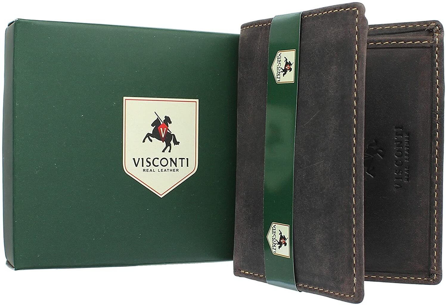 Vyriška piniginė Visconti 705 Oil Brn kaina ir informacija | Vyriškos piniginės, kortelių dėklai | pigu.lt