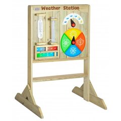 Dvipusė medinė lauko edukacinė lenta laiko ir oro sąlygų pažinimui kaina ir informacija | Lavinamieji žaislai | pigu.lt