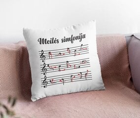 Pagalvė „Meilės simfonija“ цена и информация | Оригинальные подушки, наволочки | pigu.lt