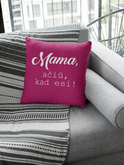 Pagalvė „Mama, ačiū, kad esi“ kaina ir informacija | Originalios pagalvės, užvalkalai | pigu.lt
