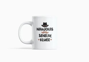 Standartinis puodelis „Naujokas senelių klube“ kaina ir informacija | Originalūs puodeliai | pigu.lt