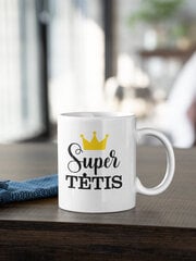 Standartinis puodelis „Super TĖTIS“ цена и информация | Оригинальные кружки | pigu.lt