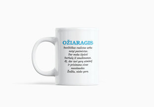 STANDARTINIS PUODELIS SU ZODIAKO ŽENKLU „OŽIARAGIS“ цена и информация | Оригинальные кружки | pigu.lt