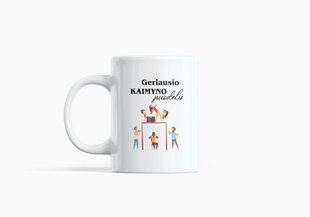 Standartinis puodelis „Geriausio kaimyno“ kaina ir informacija | Originalūs puodeliai | pigu.lt