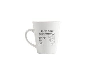 Latte puodelis „Ar būsi mano krikšto mamytė?“ 360ml цена и информация | Оригинальные кружки | pigu.lt