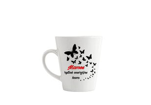 Latte puodelis „Mamos rytinė energijos kava“ цена и информация | Оригинальные кружки | pigu.lt