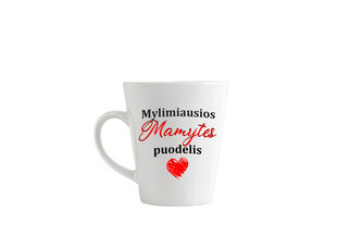 Latte puodelis „Mylimiausios Mamytės“ kaina ir informacija | Originalūs puodeliai | pigu.lt