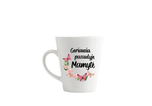 Latte puodelis „Geriausia pasaulyje Mamytė“ 360ml kaina ir informacija | Originalūs puodeliai | pigu.lt
