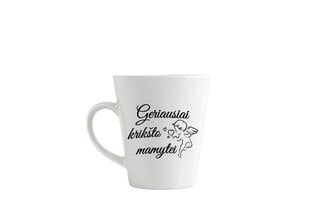Latte puodelis „Geriausiai krikšto mamytei“ 360ml kaina ir informacija | Originalūs puodeliai | pigu.lt