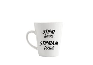 Latte puodelis „Stipri kava stipriam tėčiui“ цена и информация | Оригинальные кружки | pigu.lt