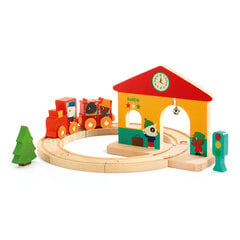 Medinis vaidmenų žaidimas - Mažoji traukinių stotis, DJECO DJ06389 kaina ir informacija | Žaislai kūdikiams | pigu.lt