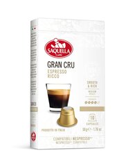 SAQUELLA Gran Cru kavos kapsulės kaina ir informacija | Kava, kakava | pigu.lt