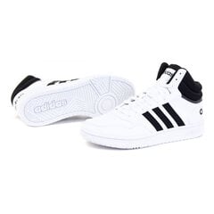 Laisvalaikio batai vyrams Adidas Hoops 3.0 Mid M GW3019, balti цена и информация | Кроссовки для мужчин | pigu.lt
