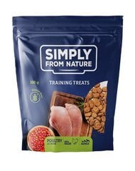 Simply from nature training treats с птицей и шиповником, 3x300 г цена и информация | Лакомства для собак | pigu.lt