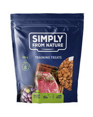 Simply from nature training treats с говядиной и сливами, 3х300 г цена и информация | Лакомства для собак | pigu.lt