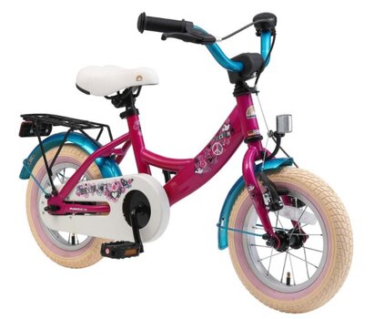 Vaikiškas dviratis Bikestar Classic 12", violetinis kaina ir informacija | Dviračiai | pigu.lt
