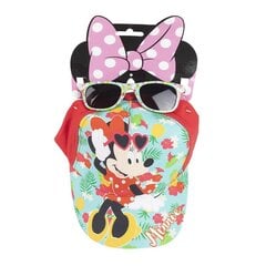 Kepurės ir akinių nuo saulės rinkinys mergaitėms Minnie Mouse, žalias kaina ir informacija | Kepurės, pirštinės, šalikai mergaitėms | pigu.lt