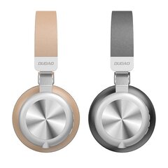 Dudao wireless Bluetooth headphones with micro SD card slot gold (X22 gold) цена и информация | Теплая повязка на уши, черная | pigu.lt