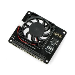 Atviro kodo elektronika Argon, Fan HAT v1.5 - modulis su ventiliatoriumi, skirtas Raspberry Pi kaina ir informacija | Atviro kodo elektronika | pigu.lt