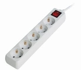 Pagarinātājs Gembird Power Cube Surge Protector 5 Sockets 1.8m White цена и информация | Удлинители | pigu.lt