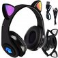 Headphones With Cat Ears цена и информация | Ausinės | pigu.lt