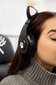 Headphones With Cat Ears цена и информация | Ausinės | pigu.lt