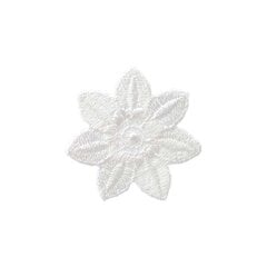 Приклеиваемый мотив белый цветок цена и информация | Принадлежности для шитья | pigu.lt