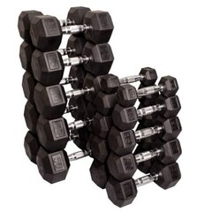 Šešiakampiai hanteliai Strongman, 2x 20 kg цена и информация | Гантели, гири, штанги | pigu.lt