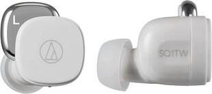 Audio Technica ATH-SQ1TW Truly Wireless In-Ear White цена и информация | Наушники | pigu.lt
