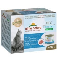 Almo Nature HFC Natural Light Meal, katėms, Atlanto tunas, 4 x 50 g. kaina ir informacija | Konservai katėms | pigu.lt