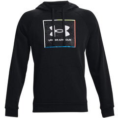 Džemperis vyrams Under Armor Rival Flc Graphic Hoodie M 1370349 001, juodas kaina ir informacija | Džemperiai vyrams | pigu.lt