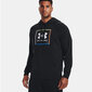 Džemperis vyrams Under Armor Rival Flc Graphic Hoodie M 1370349 001, juodas kaina ir informacija | Džemperiai vyrams | pigu.lt