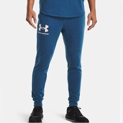 Sportinės kelnės vyrams Under Armor Rival Terry Jogger Pants M 1361642459, mėlynos цена и информация | Мужская спортивная одежда | pigu.lt