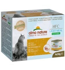 Almo Nature HFC Natural Light Meal, katėms, vištienos krūtinėlė, 4 x 50 g. kaina ir informacija | Konservai katėms | pigu.lt