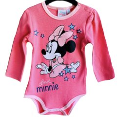 Bodylis ilgomis rankovėmis mergaitei Minnie, 62-86cm, art.01614 kaina ir informacija | Smėlinukai, siaustinukai | pigu.lt