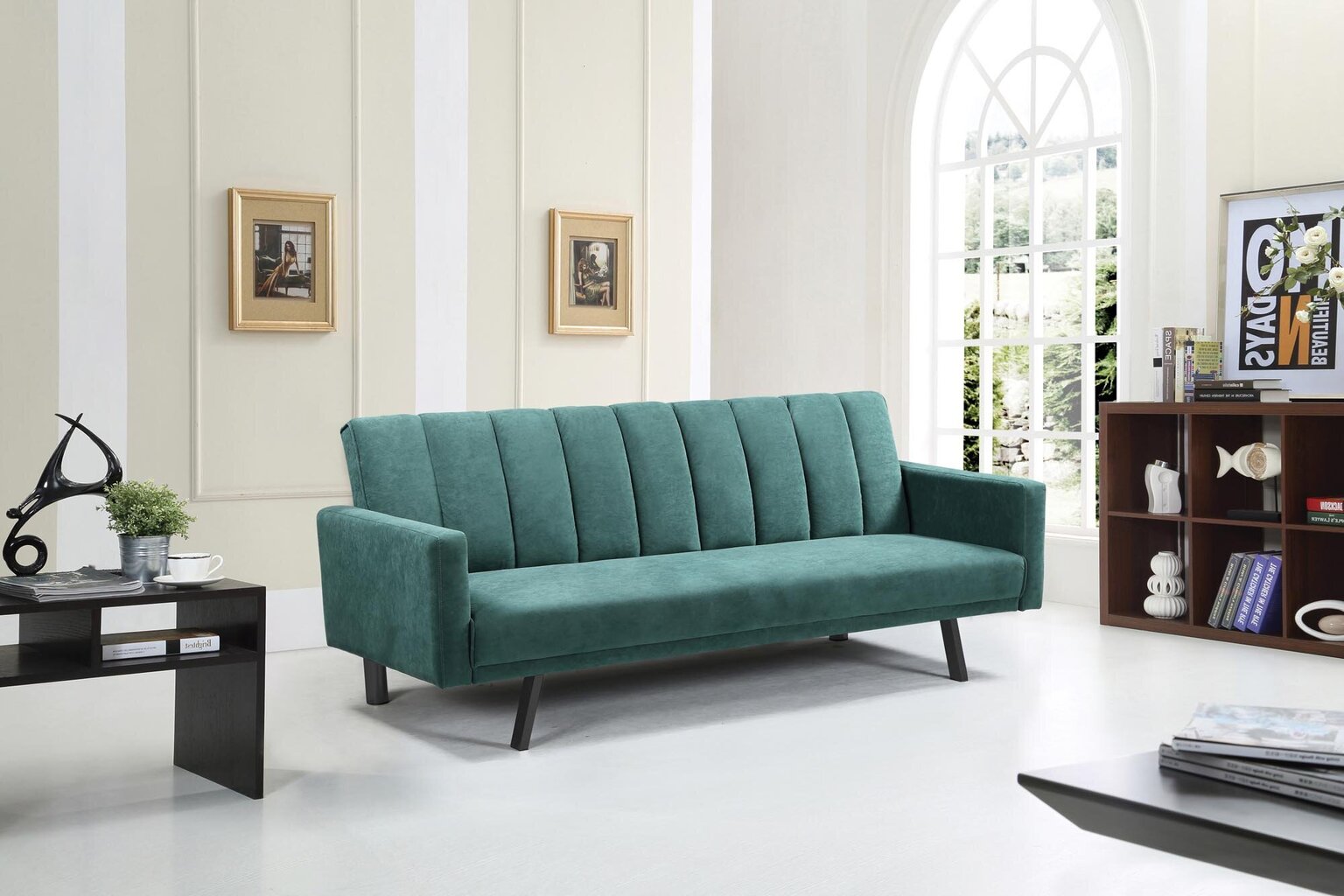 Sofa-lova Halmar Armando, tamsiai žalia kaina ir informacija | Sofos | pigu.lt