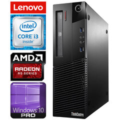 Lenovo M83 SFF i3-4160 8GB 120SSD+500GB R5-340 2GB DVD WIN10PRO/W7P цена и информация | Стационарные компьютеры | pigu.lt