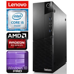 Lenovo M83 SFF i5-4460 4GB 480SSD+500GB R5-340 2GB WIN10PRO/W7P [refurbished] цена и информация | Stacionarūs kompiuteriai | pigu.lt