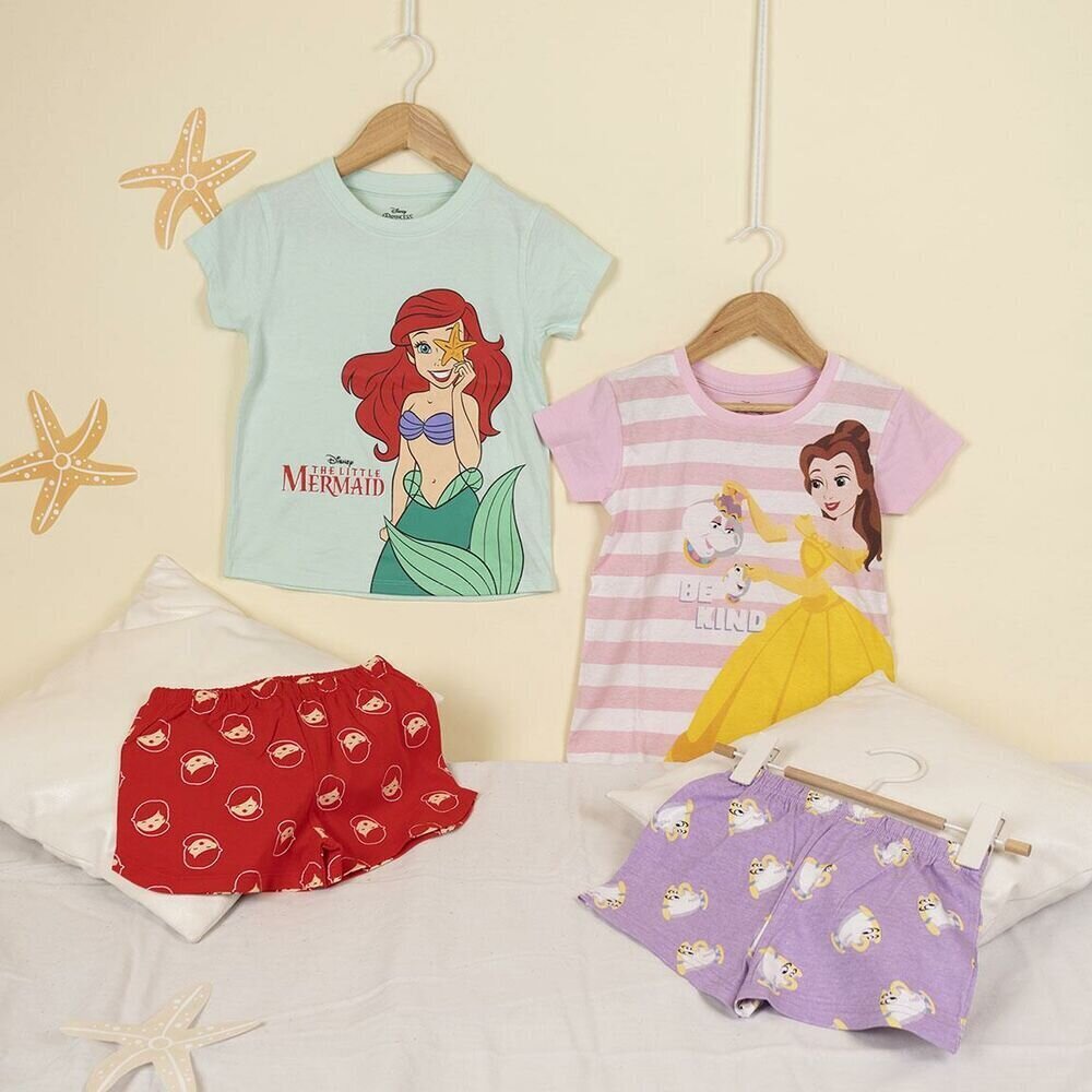 Pižama mergaitėms Princesses Disney, raudona kaina ir informacija | Pižamos, chalatai mergaitėms | pigu.lt