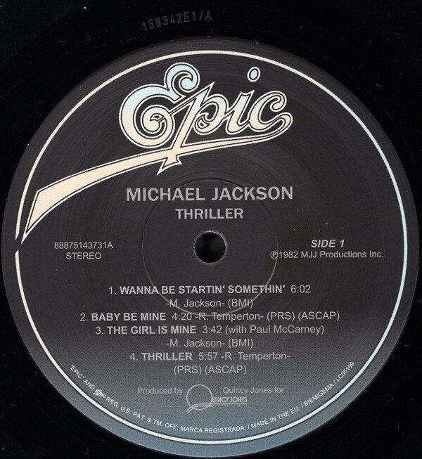 Michael Jackson - Thriller, LP, vinilo plokštė, 12" kaina ir informacija | Vinilinės plokštelės, CD, DVD | pigu.lt