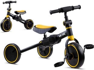 Triratis dviratis Tiny Bike 3in1 - geltonas kaina ir informacija | Žaislai kūdikiams | pigu.lt