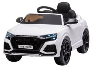 Vienvietis elektromobilis Audi RS Q8, baltas kaina ir informacija | Audi Vaikams ir kūdikiams | pigu.lt