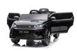 Vienvietis elektromobilis Range Rover, juodas kaina ir informacija | Elektromobiliai vaikams | pigu.lt