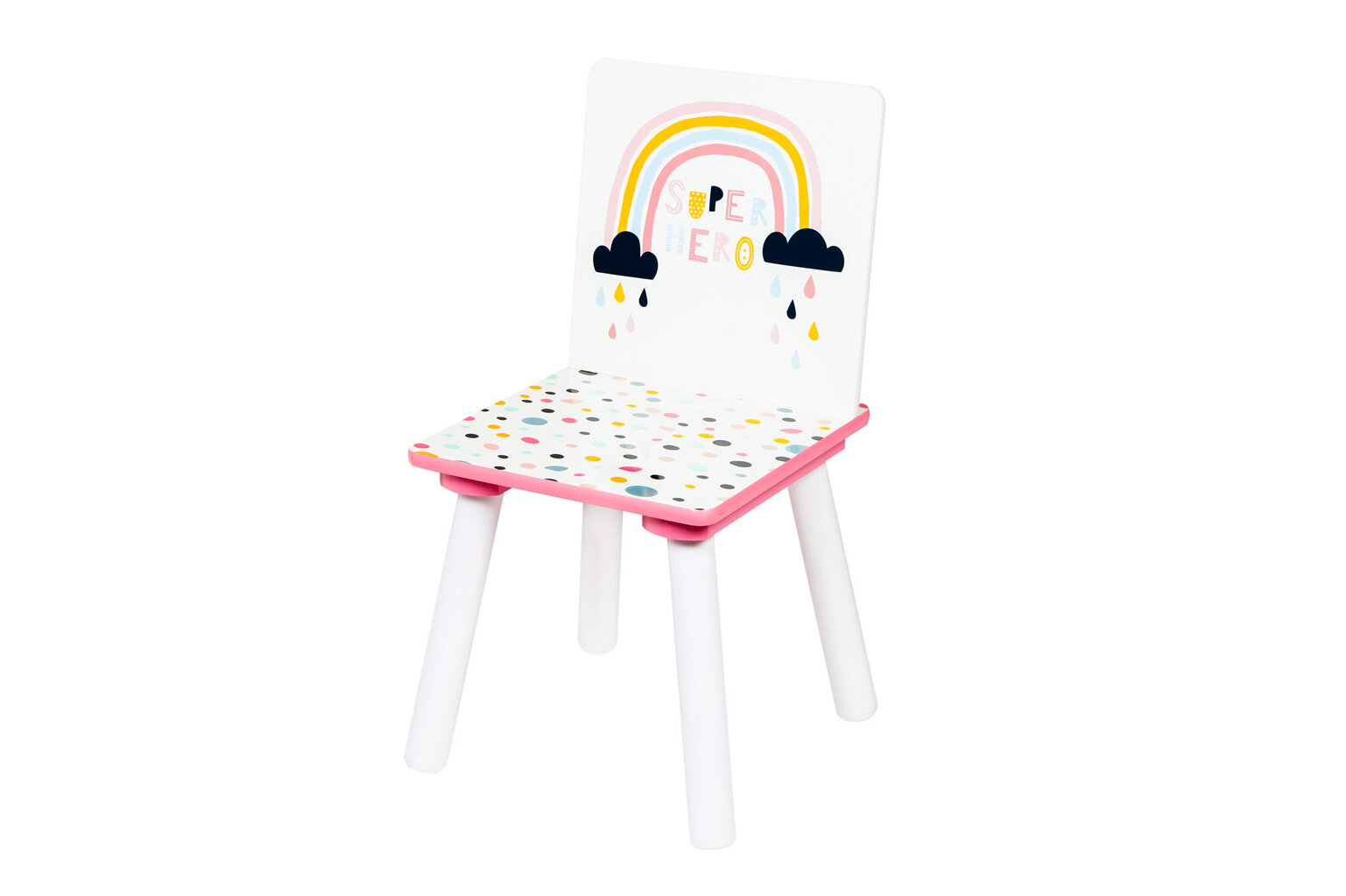 Stalas su kėdutėmis, spalvotas kaina ir informacija | Vaikiškos kėdutės ir staliukai | pigu.lt